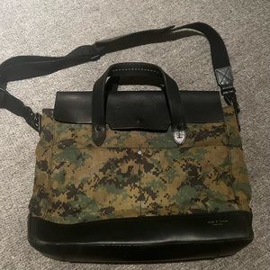 Rag and Bone Rigged Canvas and Leather Tote